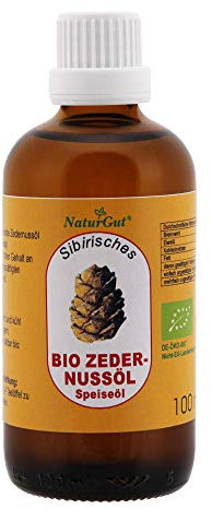Kaltgepresstes Sibirisches Bio Zedernussöl 50 ml Pinus sibirica