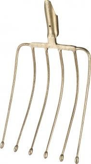 TRIUSO 6-teilige Rübengabel, 37 cm, Zinklegierung mit Silberfinish