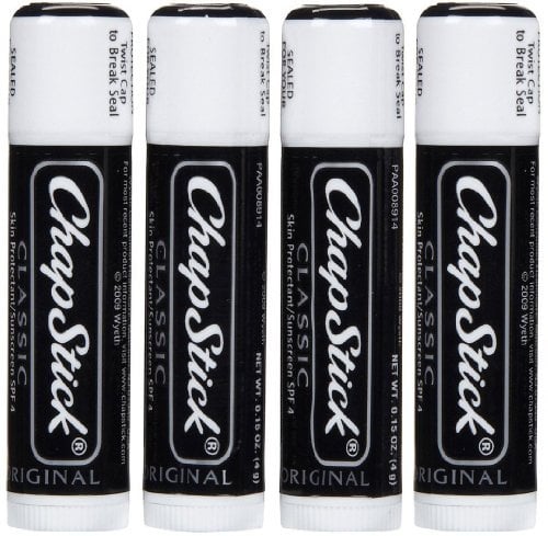 EFINITYER 4 x CHAP STICK Classic Original LSF 4 Lippenbalsam Made in USA - Feuchtigkeitsspendend