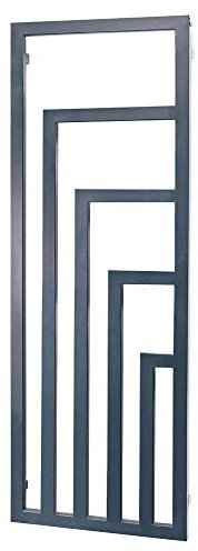 520mm (w) x 1460mm (h) Pre-Filled Thermostatic Electric Ramona Anthracite Vertical Designer Radiator