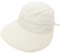 QCHOMEE Femme Chapeau de Soleil Réglable Casquette Visière Pliable Large Bord Protection Solaire Respirant Cap été Anti-UV pour Voyage Vacances Camping Vélo Marche
