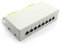 1aTTack.de 367453 Patchpanel CAT6 8 Port weiß Verteilerfeld LSA+ Anschlusstechnik Netzwerk Verteilung - RJ45 - TIA 568 A/B - weiß