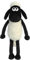 Shaun the Sheep 61174 Cuddly Plush Toy, Black and White, 12in, Suitable for Adults and Kids