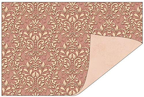 Ideen mit Herz Dekorpapiere im Duo-Design | 1 Seite mit Dekor - 1 Seite unifarben | 10 x 15 cm | Faltpapier, Bastelpapier, Dekopapier | 110 g/qm | 50 Stück (Ornamente/apricot 2)