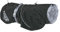 Hurtta Monsoon Hunderegenmantel, Wasserdicht Regenjacke für Hunde, Hundemantel mit Reflektoren, Schwarz 90 cm
