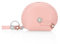 Conisy Petit Portefeuille pour Filles Mignon Fermeture Eclair en Cuir Mini Porte Monnaie avec Porte-clés (Fleur,Rose)