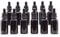 YIZHAO Flacon Compte Gouttes 30ml, Noir Flacon Huile Essentielle Vide avec Pipette Verre, pour Huile Essentielle, Aromathérapie, Laboratoire, Massage, Cosmétique, Voyage - 12 Pcs