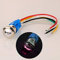 Gebildet 12V-24V/5A 16mm Vorverkabelt Momentan Hupenknopf Rot LED Beleuchtung Wasserdicht Metall Lautsprecher Horn Schalter
