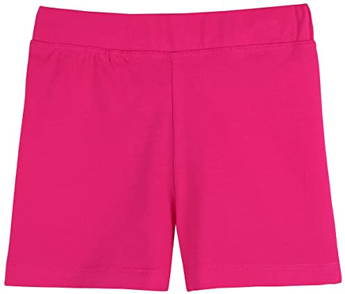Lilax Bermuda da ginnastica da bambina, tinta unita, morbidi, per danza o sotto le gonne, Fucsia, 4 anni