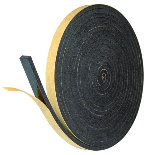 Anakel Home Repuesto de Junta Adhesiva Aislante para Vitrocerámica y Placa de Cocina, Cinta Selladora Impermeable | Repuesto Universal, Espuma, Adhesivo Resistente, 4 mm de Grosor