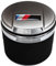 StoreBao Auto Aschenbecher für BMW 1/3/5/7 Serie und X1/X3/X5/X6, mit LED Licht und Deckel (Mattsilber)