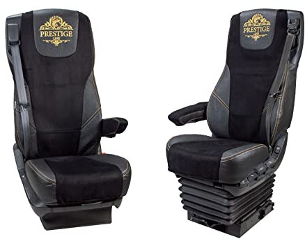 PRESTIGE LINE Sitzbezug für DAF 106 XF ab 2013 - Schwarz - Beifahrersitz Ungepolstert - LKW Zubehör