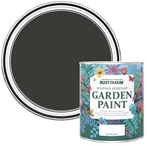 Rust-Oleum Black Mould Resistant Garden Paint in Matt Finish - Dark Magic 750ML (SHDRCT851)