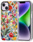 MOSNOVO Case for iPhone 14, [Buffertech 6.6ft Military-Grade Drop Protection] [Anti Peel Off Tech] Clear TPU Bumper Phone Case Cover Design - In The Garden