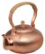 kkekos Handgefertigte Kupfer-Teekanne, Teekessel, chinesische Teekanne für Herd, 2000 ml hoch, Rose