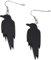 Halloween Ohrringe Dunkel Modeschmuck Hexe Schwarz Fledermäuse Geist Totenkopf Kürbis Party Gothic Edelstahl (Raben)