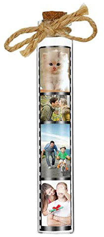 Personnalisé Photo Verre Pot Tube Bouteille Valentines Cadeau Pour Lui Votre Memory gift 50 Millilitres