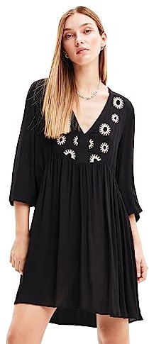 Desigual Damen Vest_Seneca Dress, Schwarz, S EU