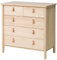 Ikea BJÖRKSNÄS Kommode 5 Schubladen 90x90 cm Birke