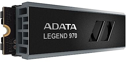 ADATA Legend 970 con dissipatore di calore PCIe Gen5 x4 NVMe 2.0 M.2 2280 SSD da gioco interno fino a 10.000 MB/s (2 TB)