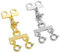 2pcs fermagli per collana in argento dorato set 2 fili fermaglio a molla separatore districante connettore per collana fermagli per creazione di gioielli…