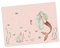Tischset | Platzset abwaschbar - Meerjungfrau im rosa Meer - 44 x 32 cm - aus hochwertigem Vinyl - Made in Germany