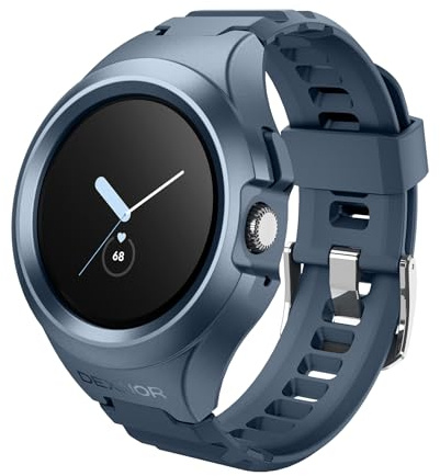 Dexnor Kompatibel mit Google Pixel Watch Armband (41MM), Militär Grade Hülle mit weichem Silikon Rugged Shockproof Verstellbare iWatch Bands Strap für Sport