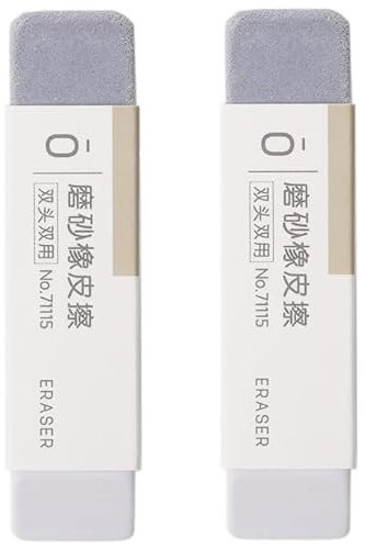 2Pcs Frosted Eraser Sand Eraser Matte Eraser Ink Pen Ballpoint Pen Fountain Pen Eraser Ink Eraser Correction Supplies Stationery for Erasing Ballpoint Fountain Pen Office School Supplies