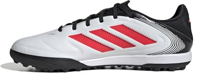 adidas Unisex COPA Pure III League Turf Football Boots, Cloud White/Lucid Red/Core Black, 42 2/3 EU
