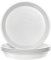Kunjocy Lot de 5 soucoupes rondes en plastique pour pot de fleurs de jardin, intérieur et extérieur, jusqu'à 27 cm (blanc, extérieur 30 cm)