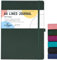 STATIONERY ISLAND A4 liniertes Notizbuch, 320 Seiten dickes liniertes Tagebuch, Hardcover mit 100 g/m² zum Schreiben, Arbeiten, Lernen, Tagebuch, Tanne