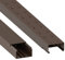 Habengut | Kabelkanal (mit Montagelochung) 60x110 mm aus PVC, Farbe: Braun, Länge 1 m