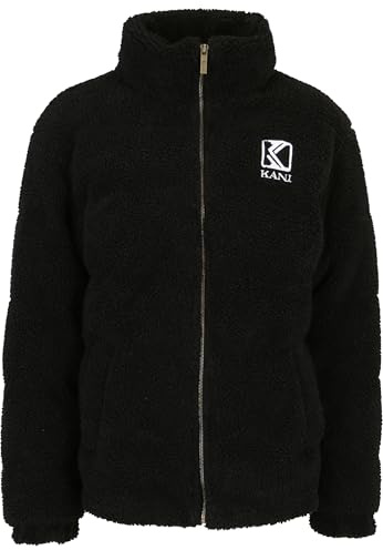 Karl Kani Herren KM213-070-2 Retro Teddy Puffer Jacket Black