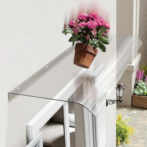 Policarbonato Placas Transparente,Marquesina para Puerta De Casa,Toldo para Puerta,Ventana,Entrada,Toldo Al Aire Libre,Pérgola En Espacio Libre,Toldos De Cenador/Porche