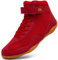 Mufanton Scarpe da Boxe da Uomo Scarpe da Wrestling Scarpe da Pugilato Traspirante Scarpe Combat Boxers Scarpe da Kickboxing Leggero Stivali da Bambino,Rosso,EU42
