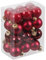 16 x Kleine Baumkugeln aus Glas Ø 3 cm - Christbaumkugeln Baumschmuck Christbaumschmuck Weihnachtsbaumschmuck Weihnachtsbaumkugeln (16 Stück Weihnachtsrot, 3 cm)