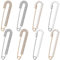 8 Stück Faux Strass Sicherheitsnadel, Broschen für Kleidung, Elegante Perle Strickjacke Kragen Brosche Clips, Perlecardigan Clip für Strickjacken, Kleider, Hemden, Pullover, Schals
