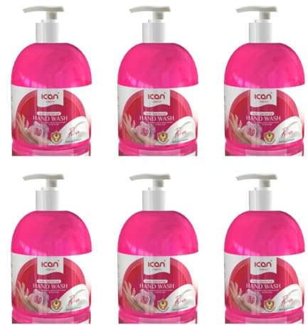 ican London Rose Anti-bacterial Hand Wash 6 x 500ml