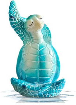 Meeresschildkröte, Meditation, Yoga-Dekor, Zen-Meditation, Yoga, Schildkröte, Statue, Strandmöbel, Zubehör, Küste, Zuhause, Büro, Schreibtisch, Badezimmer, Wohnzimmer, Schlafzimmer, Dekorationen