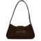 Handtasche Damen Klein Umhängetasche Shoulder Bag Hobo Bag Elegant Handbag for Women PU Leder Schultertasche Damen Kleine Handtaschen mit Bogen Y2k Tasche Teenager Mädchen (Wildlederimitat-Kaffee)