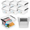 Pullmer Aufbewahrungsbox mit Deckel, Aufbewahrungsbehälter, Stapelboxen, Kisten, Kunststoffbox 6-er Set, Boxen 9L, 29x29x16,5 cm