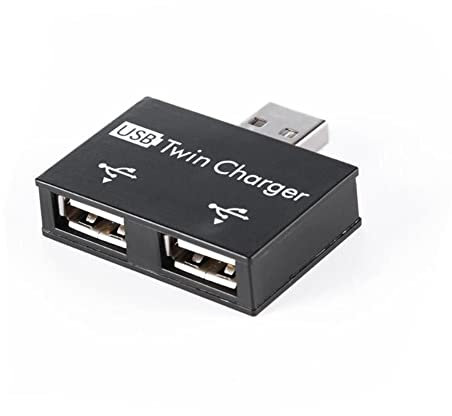 BYCUFF USB 2.0 Stecker auf Doppel Buchse LadegeräT Dual 2 Port USB DC 5V Laden Splitter Hub Adapter Konverter Stecker