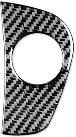 Kohlefaser Auto Aufkleber Für Subaru Für Forester 2013-2018 Schlüsselloch Carbon Faser Trim Aufkleber Zubehör Aufkleber Dekorative(Black)
