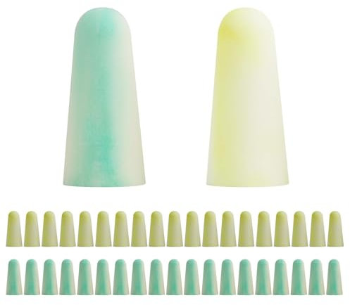Ohrstöpsel zum Schlafen, 50 Paare, Super Weiche Schaumstoff-Ohrstöpsel, Geräuschunterdrückung 38dB SNR, für Schlaf, Arbeit, Reisen und Baulärm, Hautfreundliches PU-Material-3m gehörschutz