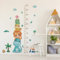 Ueiwffzo Messlatte Kinder Dinosaurier Wandaufkleber, DIYkinder Höhe Diagramm Wandbild Wandsticker Wanddeko Für Mädchen Junge