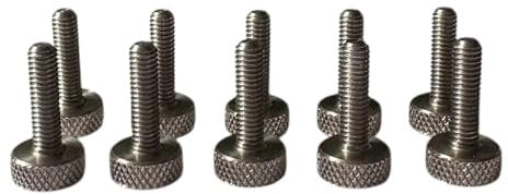 Precisiongeek – Rändelschraube M3 x 15 mm – Edelstahl – 10 Stück – CNC-gefertigt – Handverstellbar – Für Möbel, Modellbau & Maschinenbau – Made in EU