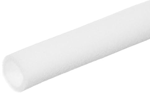 PATIKIL 1 Stück Rohrisolierung Schaumstoff 2m Lange, 32mm ID x 42mm OD Isolierung Rohr Schaumstoffschlauch für Heizung Sanitär Heizungsrohr Schwimmbadgriff (Weiß)