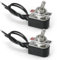 QZKJQDD 2 Stück Kippschalter 6A 125VAC 3A 250VAC Schalter, Kipptaster Wasserdicht, Kippschalter 2 Pin Wasserdicht, Mit Linie, 2-pin Rocker Toggle Switch zum Auto KFZ LKW Boot