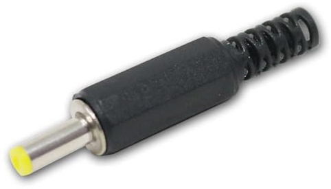 world-trading-net DC-Stecker 4,0 x 1,7 mm mit Knickschutz und Lötanschluss – Kunststoffhülse zum Aufschrauben – ideal für Reparatur und DIY-Projekte