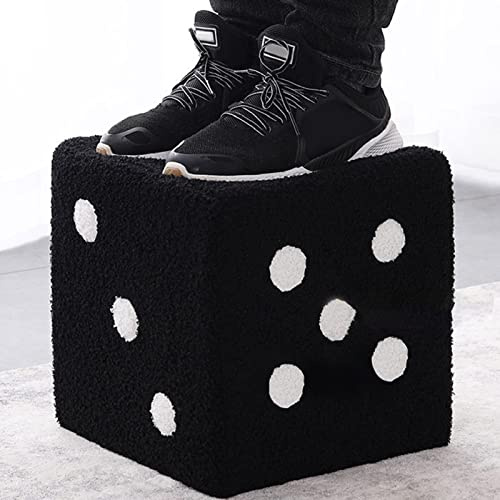 Pretfy Bequemes Weiches Fuß Zuverlässiges System Basis Robuster Make -up Home Room Schuhe Warmes Leben Hocker Schlafzimmer Einfach (29x29x25cm)